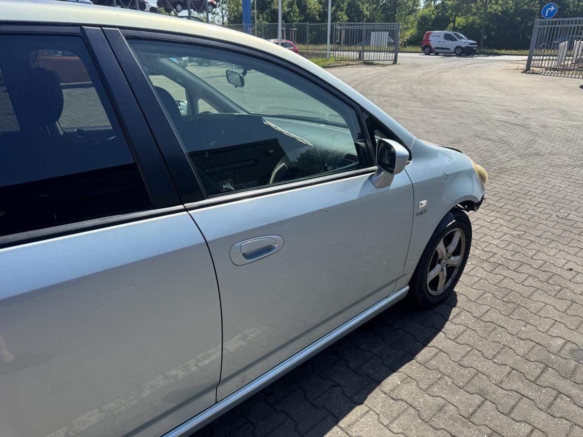 Honda Stream RN1 original T&uuml;r vorn rechts BG51M Opal Blue Silver Met Rohbau Bj.2004